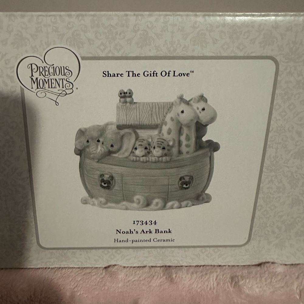 Precious Moments Noah's Ark Bank - Hand-painted Ceramic